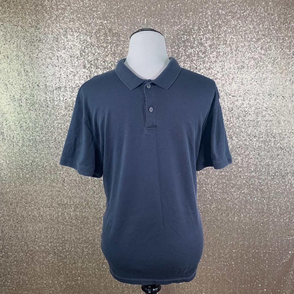 Calvin Klein Navy Blue Polo                     B3